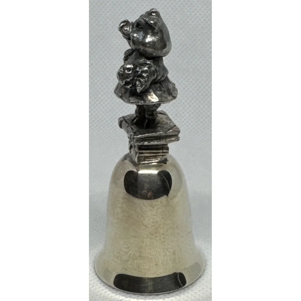 Beatrix Potter Little Pig Robinson Pewter Bell NE Collectors Society
